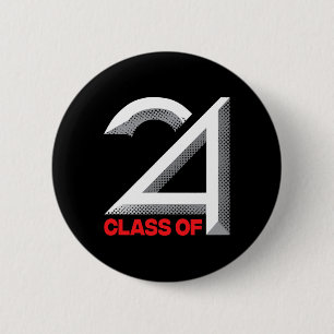 Of 2024 Shirt Graduation Senior High School Colleg Button