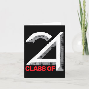 Of 2024 Shirt Graduation Senior High School Colleg Card