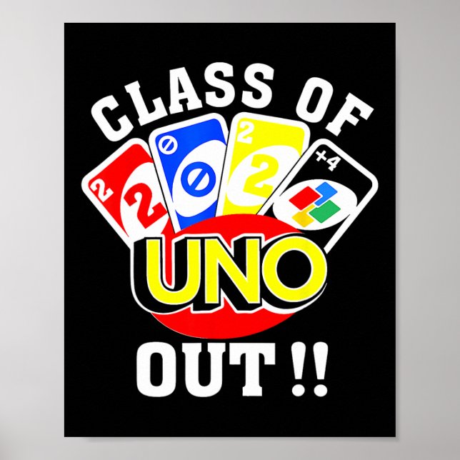 Of 2024 Uno Out Senior 2024 Graduation Teacher Stu Poster (Front)