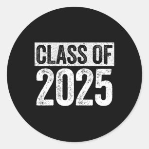 Of 2025 Senior 2025 Graduation Shirt Classic Round Sticker