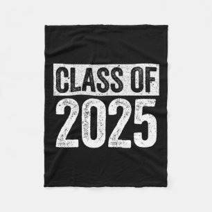 Of 2025 Senior 2025 Graduation Shirt Fleece Blanket