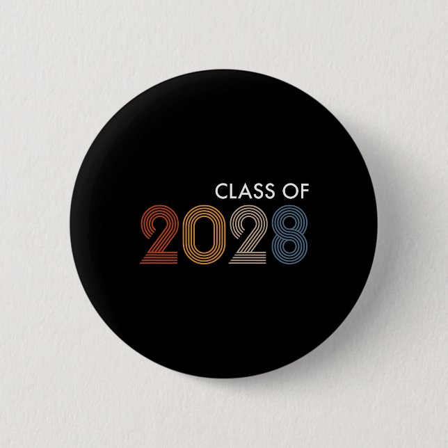 Of 2028 College University High School Future Grad Button (Front)