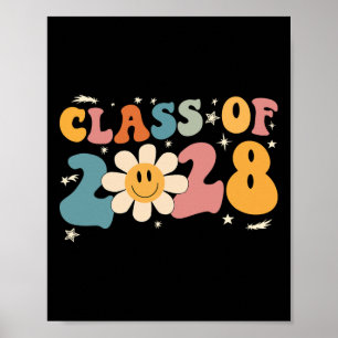Of 2028 Grow With Me Graduation First Day Of Schoo Poster