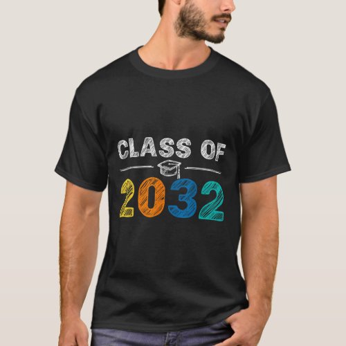 Of 2032 First Day Of School Pre_k Gift Kindergarte T_Shirt