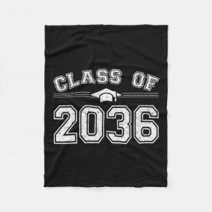 Of 2036 Grow With Me First Day Of School Graduate  Fleece Blanket