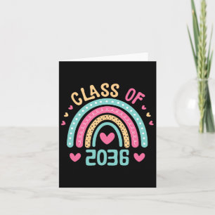Of 2036 Grow With Me First Day Of School Graduatio Card