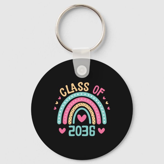 Of 2036 Grow With Me First Day Of School Graduatio Keychain (Front)
