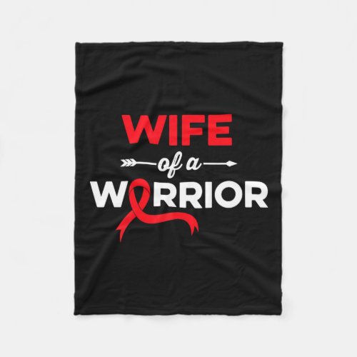 Of A Blood Cancer Warrior Family Blood Cancer Awar Fleece Blanket