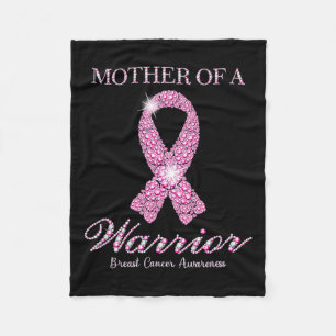 Of A Warrior Breast Cancer Awareness Pink Ribbon  Fleece Blanket