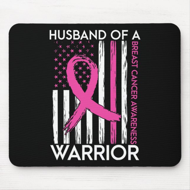 Of A Warrior Breast Cancer Awareness Support Squad Mouse Pad (Front)