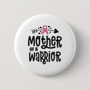 Of A Warrior Family Breast Cancer Pink Ribbon  Button