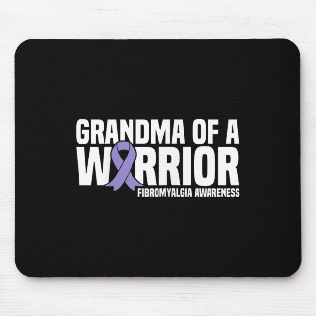 Of A Warrior Fibromyalgia Awareness  Mouse Pad (Front)