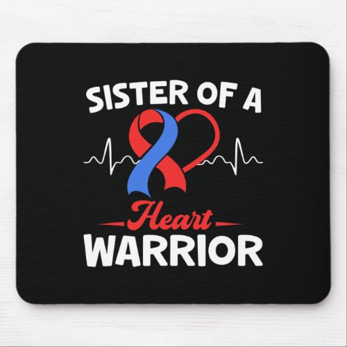 Of A Warrior Heart Disease Awareness Ribbon Matchi Mouse Pad