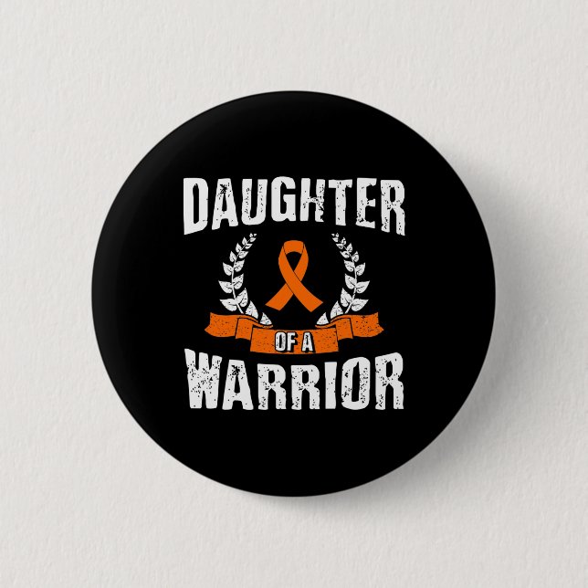 Of A Warrior Leukemia Awareness  Button (Front)