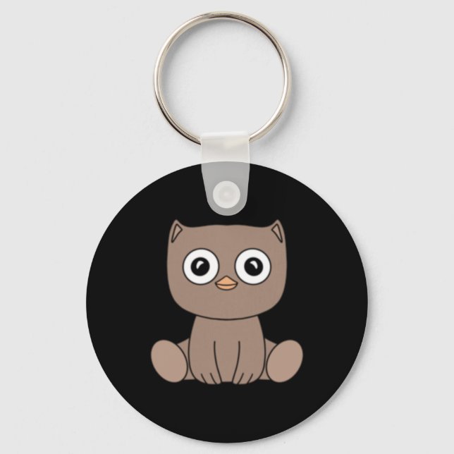 Of Adorable Kawaii Hedgehog Sticker  Keychain (Front)
