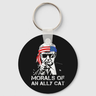 Of An Ally Cat Funny Trump 2024 Trump President  Keychain