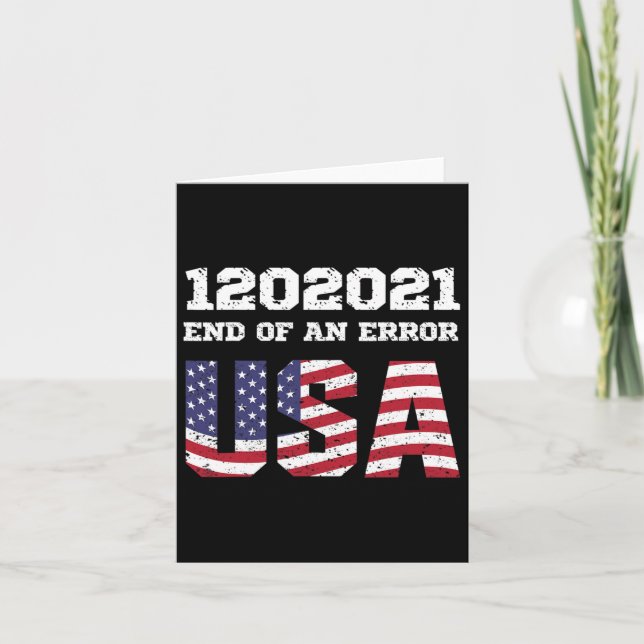 Of An Error Biden Harris Inauguration 1202021 Jan  Card (Front)