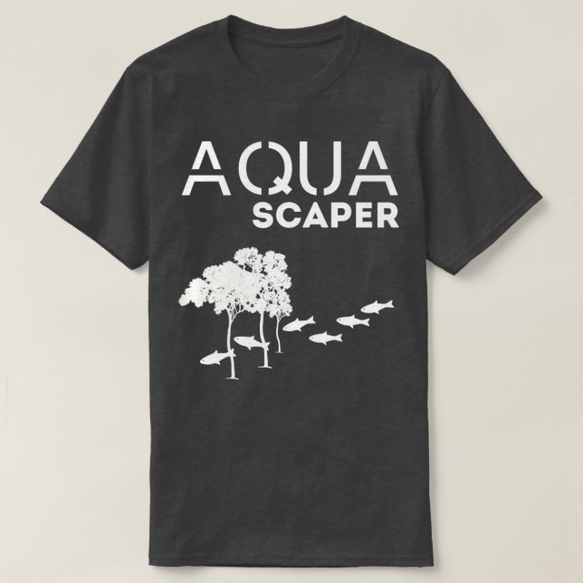 of aquascaper blue T-Shirt (Design Front)