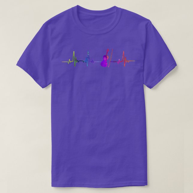 of Bassoon heartbeat watercolor T-Shirt (Design Front)