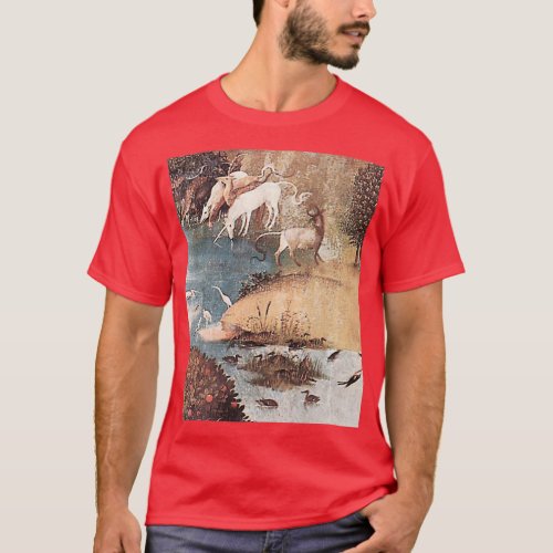 Of beasts and Unicorns Hieronymus Bosch T_Shirt