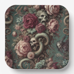 Of Bone & Vine – Gothic Victorian  Paper Plates