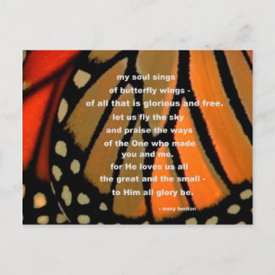 Of butterfly wings postcard