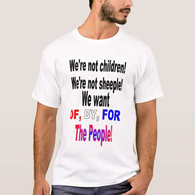 Of by for the people patriotic t shirt zazzle