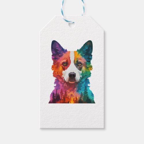 of Colorful dog Gift Tags