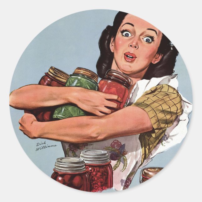 "Of Course I Can!" Classic Round Sticker (Front)