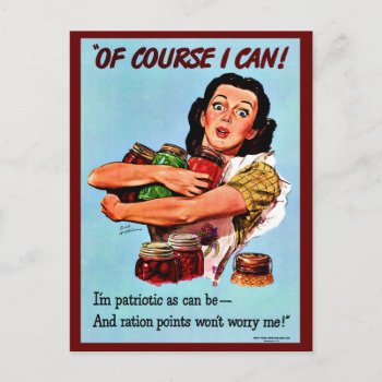 Of Course I Can Postcard by hermoines at Zazzle