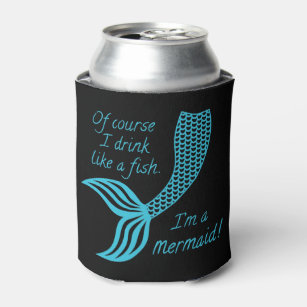 Mermaid Gift Wine Lover Gift Beer Lover Gift of Course I Drink Like a Fish I am a Mermaid Keychain