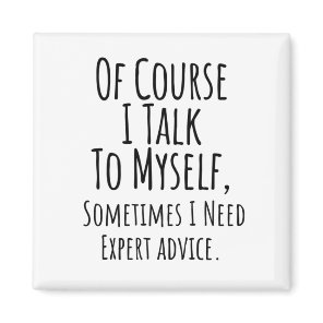 of course i talk to myself sometimes i, funny magnet