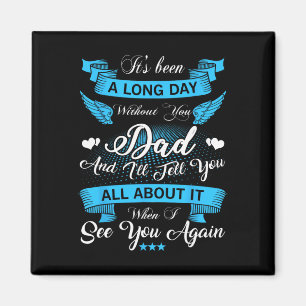 Of Dad Memory Of My Father In Heaven Angel Wings  Magnet