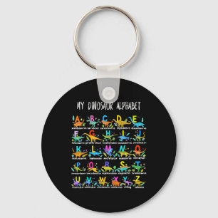 Of Dinosaurs Alphabet Abc Back To School Student K Keychain