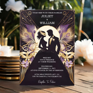 Of Dress Code Prom Costume Masquerade Ball Wedding Invitation