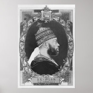 of Ethiopia, Menelik II Poster
