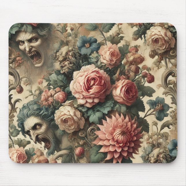 Of Fang & Flourish – Gothic Victorian  Mouse Pad (Front)