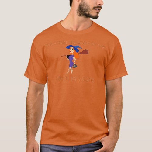of FLIGHT ATTENDANT BY DAY WITCH BY NIGHT T_Shirt