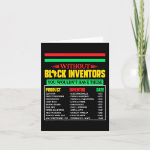 Of Forgotten Black Inventors Black History Month 5 Card