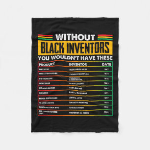 Of Forgotten Black Inventors Black History Month  Fleece Blanket