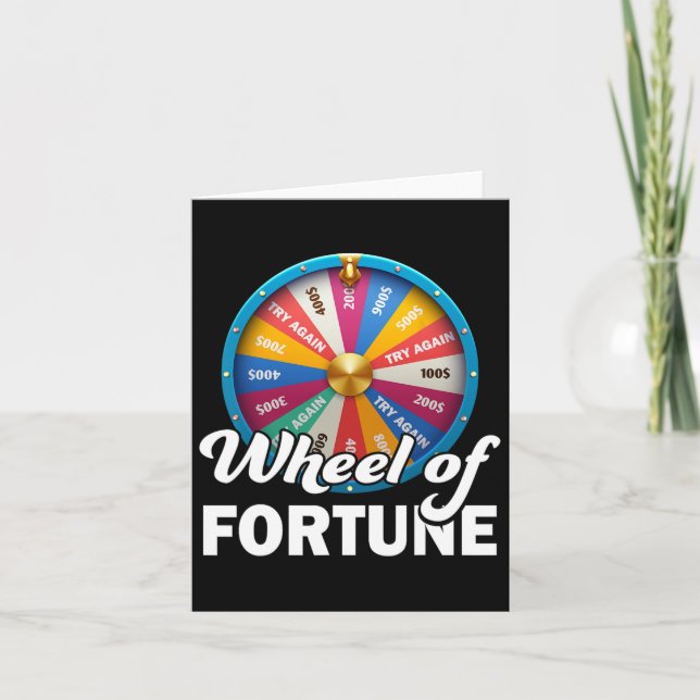 Of Fortune Clothes Fathers Day Wheel Of Fortune Da Card (Front)