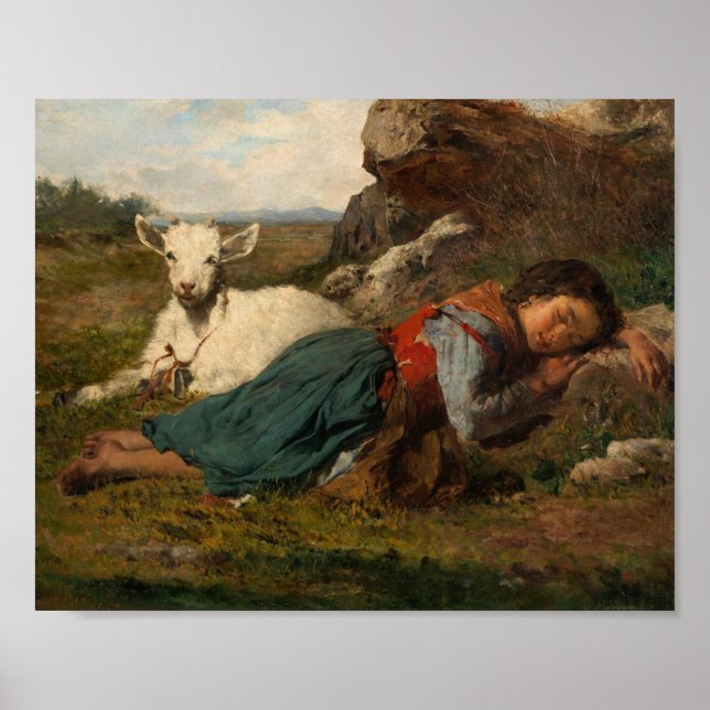 Of friends (1866) by Joaquin Agrasot y Juan Poster (Front)