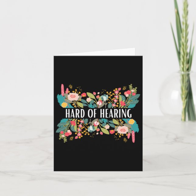 Of Hearing Alert And Awareness Design For Deaf And Card (Front)