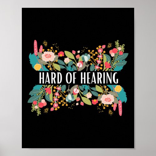 Of Hearing Alert And Awareness Design For Deaf And Poster