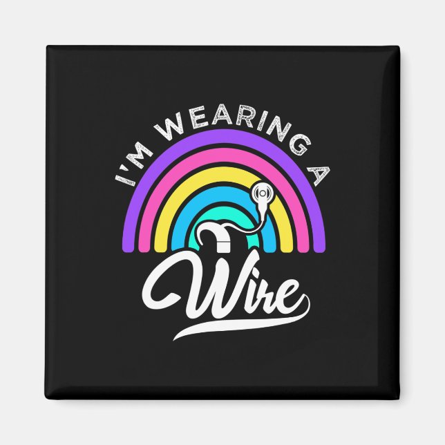 Of Hearing Asl Fun Hearing Impaired Deaf Awareness Magnet (Front)