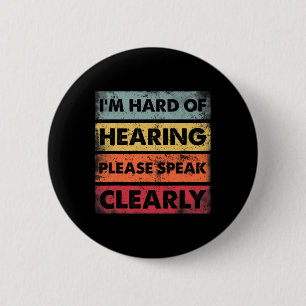 Of Hearing Deaf Hearing Impaired Asl Sign Language Button