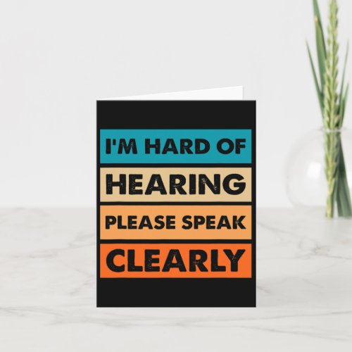 Of Hearing Deaf Hearing Impaired Asl Sign Language Card