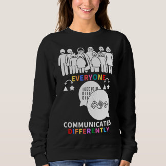 Of In April We Wear Red Instead Autism People Acce Sweatshirt