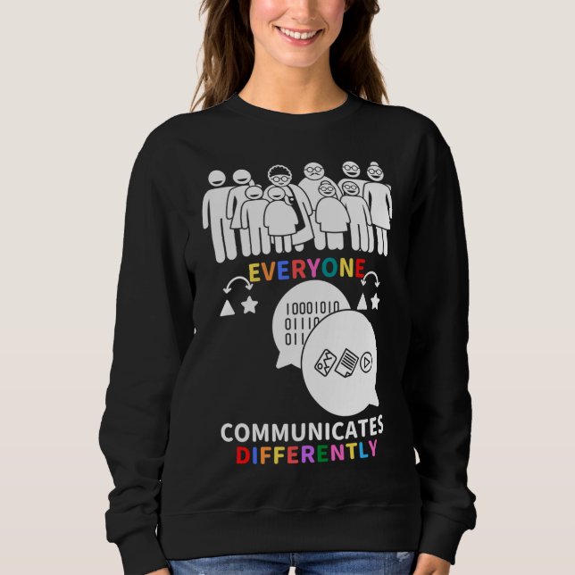 Of In April We Wear Red Instead Autism People Acce Sweatshirt (Front)