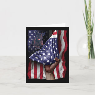 Of Independence Us Flag Dutch Shepherd Card